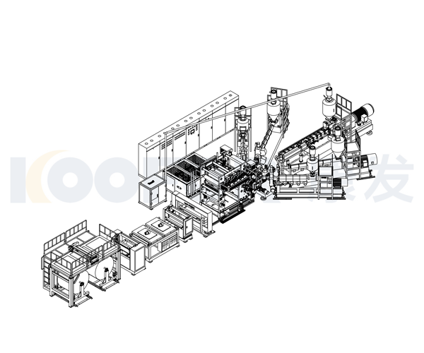 EVOH five screw seven layer co-extruded sheet production line